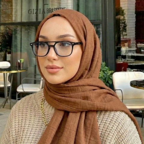 Foulard fluide uni - Camel