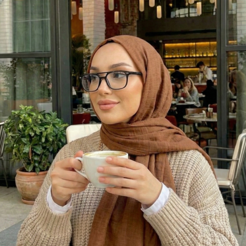 Foulard fluide uni - Camel